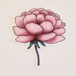 10/$10 Pink Flower Sticker